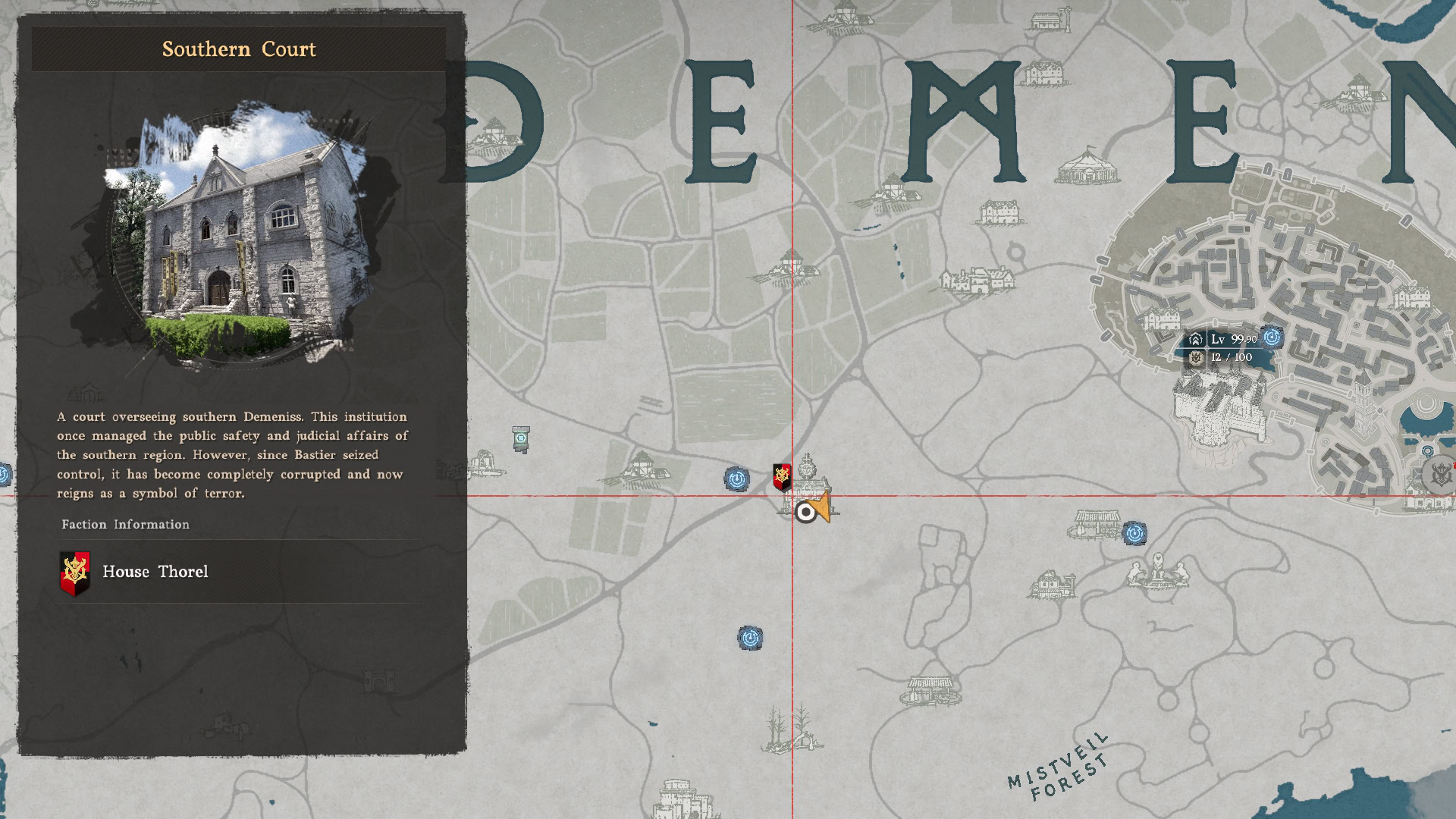 Deep Purple Dye Location Map