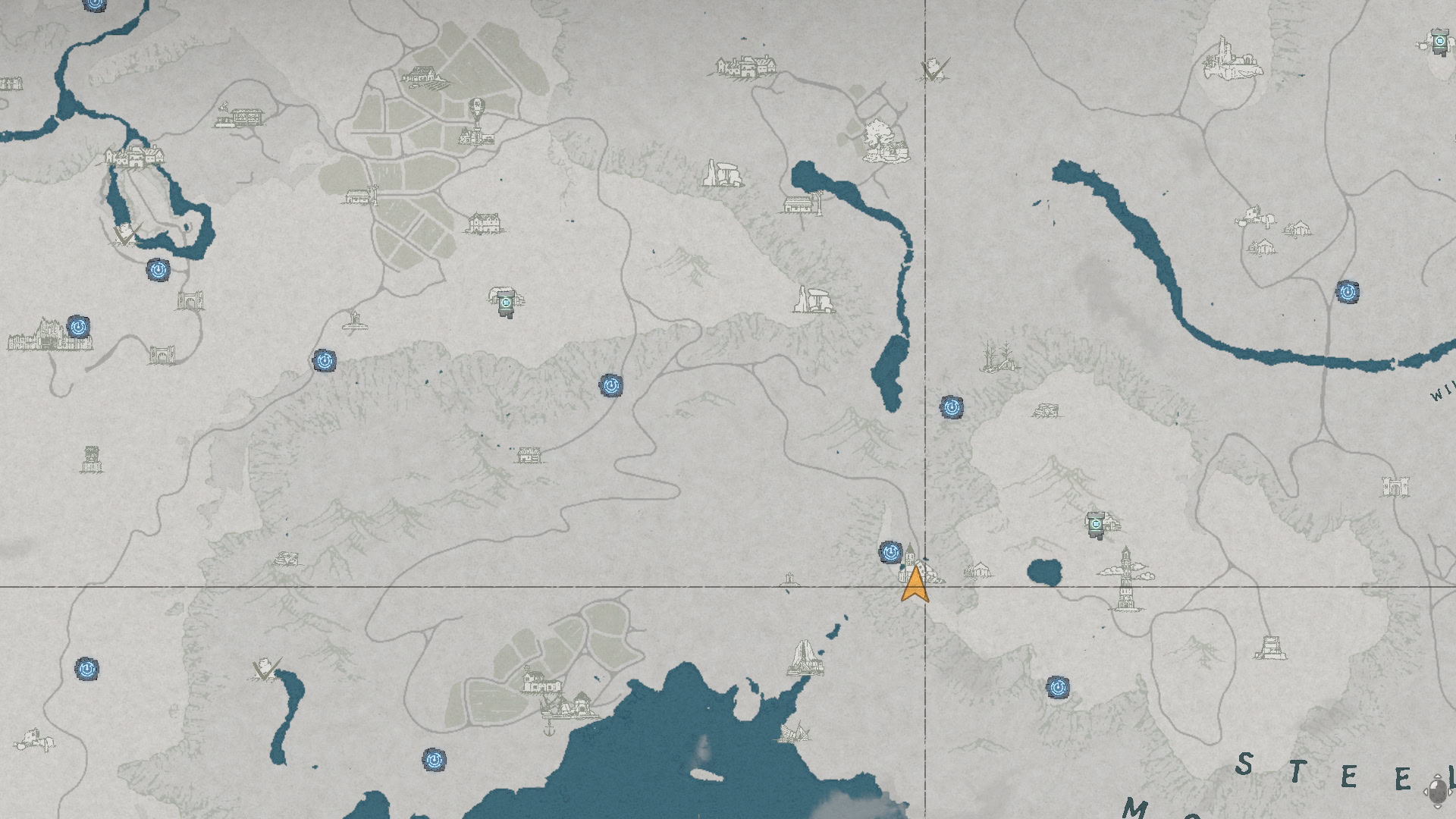 Deep Red Dye Location Map