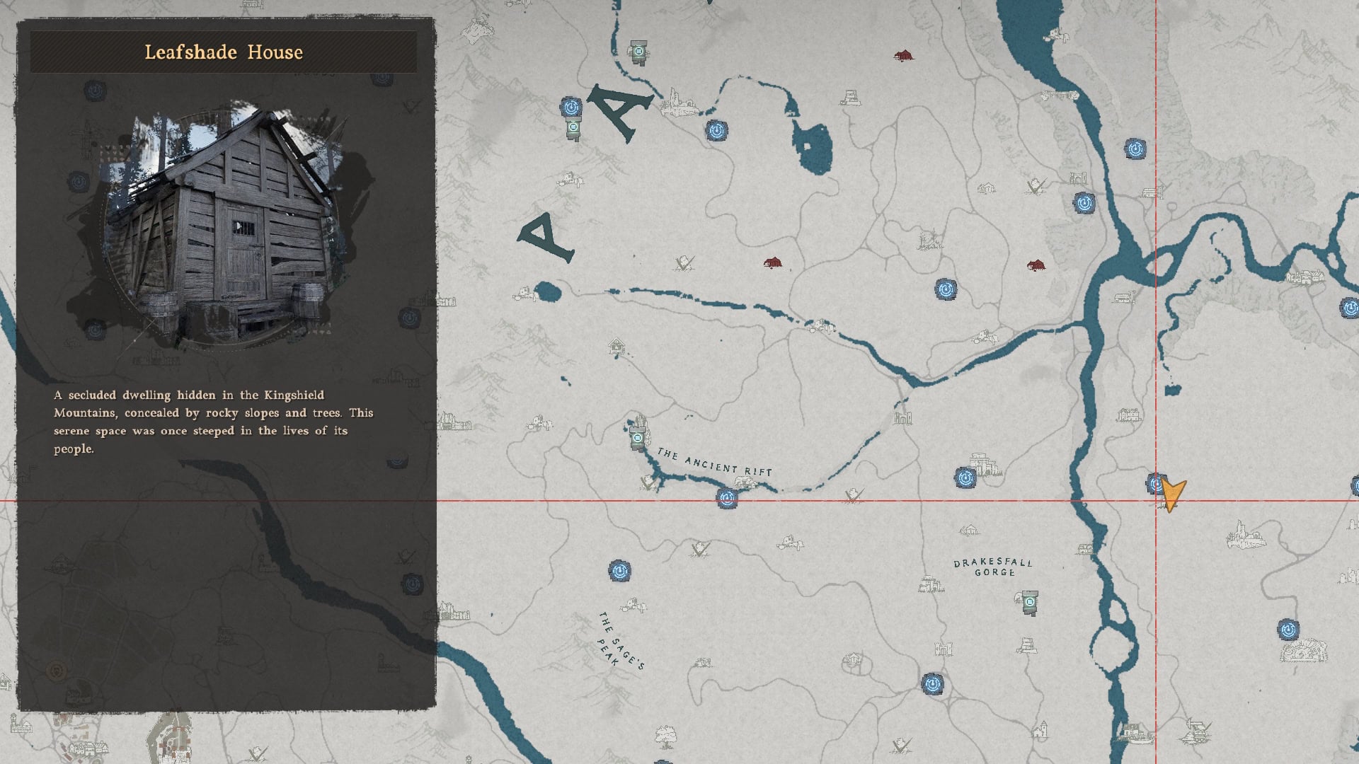 Deep Violet Dye Location Map