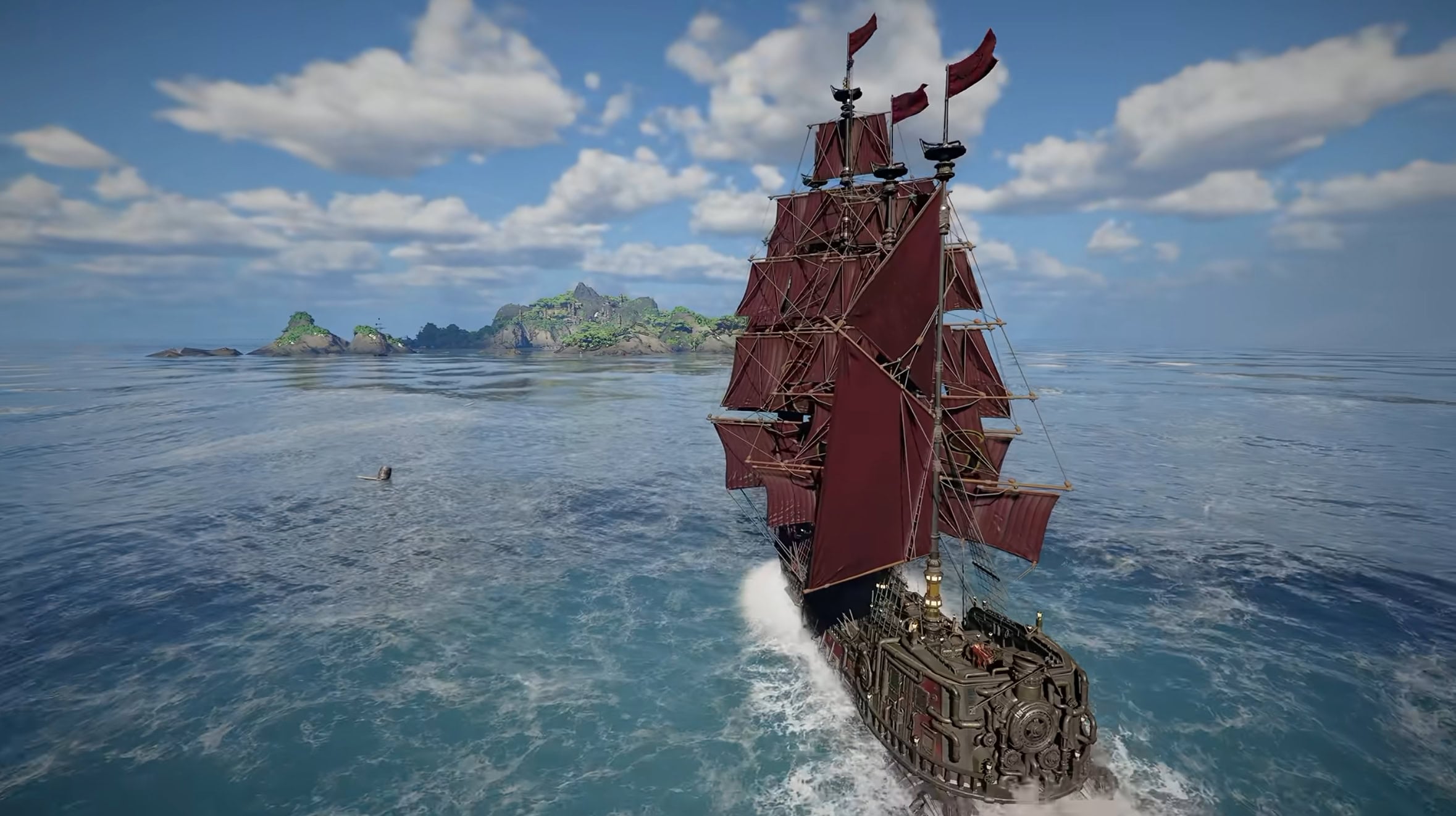 Exploring Crimson Desert with a Ship