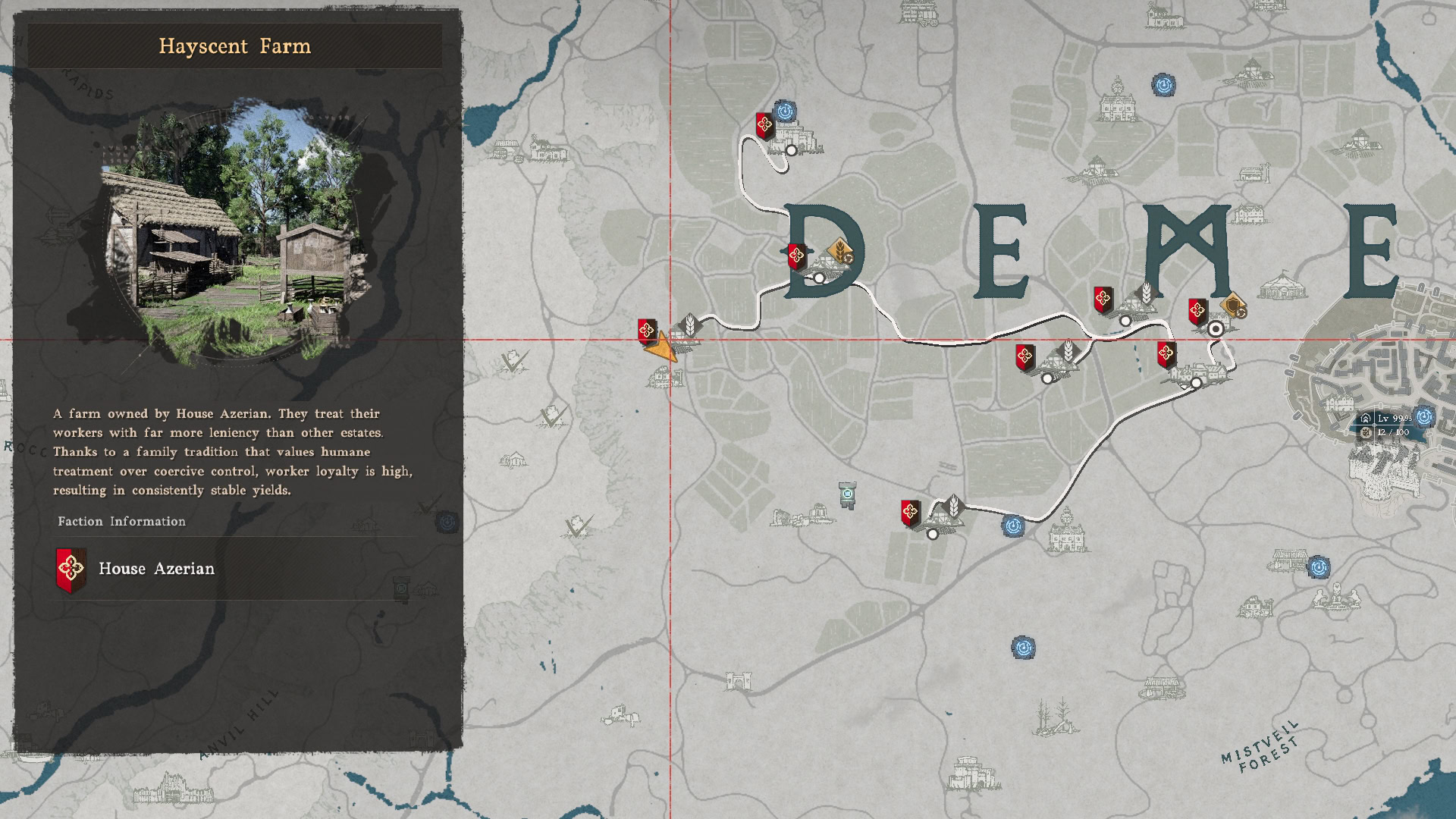 Rich Blue Dye Location Map
