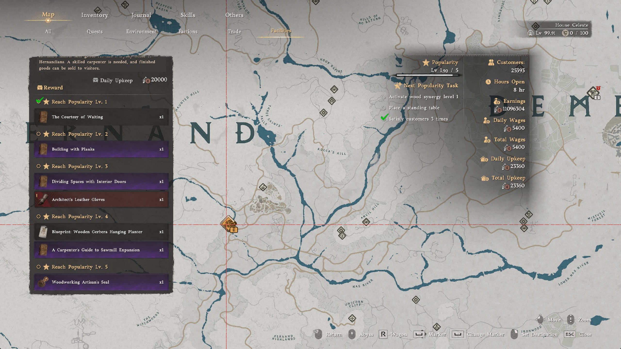 Sawmill Map Overview