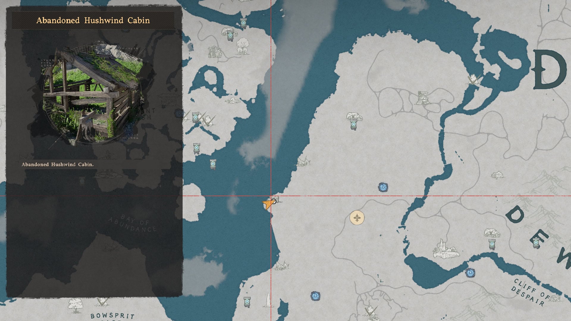 Sky Blue Dye Location Map